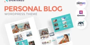 Spontaneo Personal Travel Blog WordPress Theme 1.0.1破解版主题