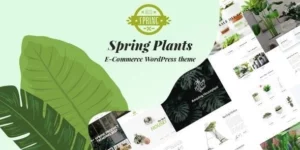 Spring Plants Gardening Houseplants WordPress Theme 2.9破解版主题