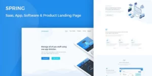 Spring – Software and App Landing WordPress Theme 1.0破解版主题