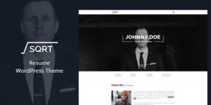 Squareroot WordPress Resume Theme 2.9.4破解版主题