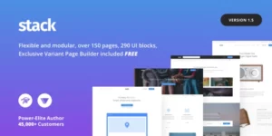 Stack Multi-Purpose WordPress Theme with Variant Page Builder Visual Composer 10.6.3破解版主题