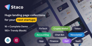 Staco SaaS Startup Business WordPress Theme 1.0.0破解版主题