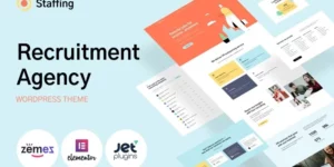 Staffing Recruitment Agency Website Template WordPress Theme 1.0.1破解版主题
