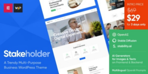 Stakeholder Business WordPress Theme 1.0.0破解版主题