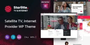 Starlitte TV Internet Provider WordPress Theme 1.0.7破解版主题