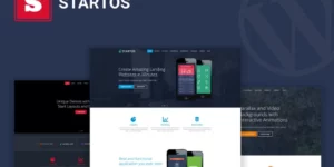 Startos Modern App Landing Page WordPress Theme 1.5.0破解版主题