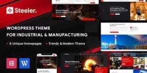 Steeler Industrial Manufacturing WordPress Theme 1.2.1破解版主题