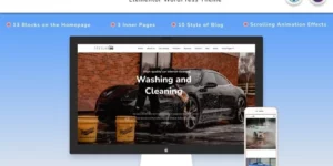 Stellar Car Washing Landing page with Blog WordPress Theme WordPress Theme 1.2破解版主题