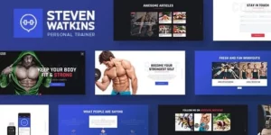 Steven Watkins | Personal Gym Trainer Nutrition Coach WordPress Theme 1.0.4破解版主题