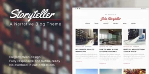 Storyteller — A Narrative WordPress Blog Theme 1.5破解版主题