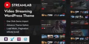 Streamlab Video Streaming WordPress Theme 2.0.9破解版主题
