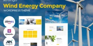 Strongo Wind Solar Energy WordPress Theme 1.0.1破解版主题