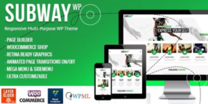 Subway Responsive Multi-Purpose WordPress Theme 3.2破解版主题