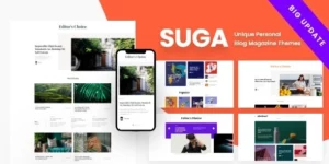 Suga Magazine and Blog WordPress Theme 3.2破解版主题