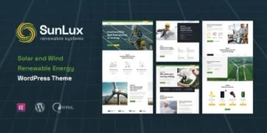 Sunlux Solar and Renewable Energy WordPress Theme 1.0.1破解版主题