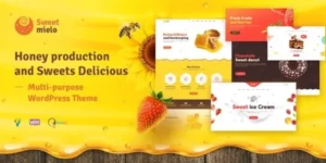 SweetMielo Honey Production and Sweets Delicious WordPress Theme 1.6.7破解版主题