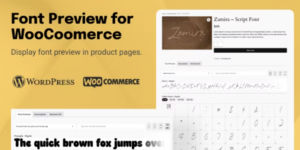 TW Font Preview for WooCommerce 1.0破解版插件