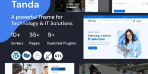 Tanda Technology IT Solutions WordPress Theme 2.1.1破解版主题