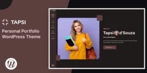 Tapsi – Personal Portfolio WordPress Theme 1.0破解版主题
