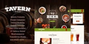 Tavern | Pub Brewery Restaurant WordPress Theme 2.1.2破解版主题