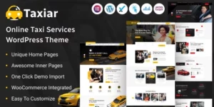 Taxiar Online Taxi Service WordPress Theme 1.0.0破解版主题