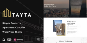 Tayta Single Property Apartment Complex Theme 1.1.5破解版主题