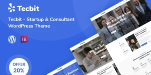 Tecbit Responsive Startup and Consultant WordPress Theme 1.0.1破解版主题
