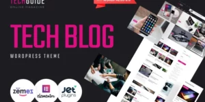 Techguide Tech Blog WordPress Elementor Theme WordPress Theme 1.0.1破解版主题