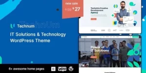 Technum | IT Solutions Technology WordPress Theme 1.0.4破解版主题