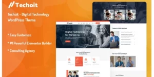 Techoit Digital Technology WordPress Theme 1.0破解版主题