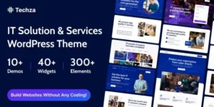 Techza  IT Solutions Technology WordPress Theme 1.0.1破解版主题