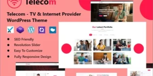 Telecom TV Internet Provider WordPress Theme 1.0.0破解版主题