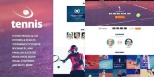 Tennis Sport Club Events WordPress Theme 1.2.3破解版主题