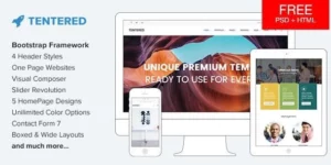 Tentered Multi Purpose WordPress Theme 1.6破解版主题