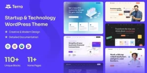 Terra Startup Technology WordPress Theme 1.0.4破解版主题