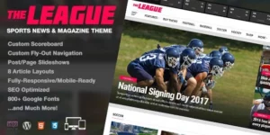 The League Sports News Magazine WordPress Theme 4.2.1破解版主题