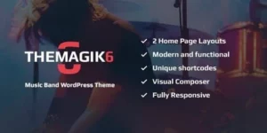 The Magic  Music Band Musician Artist WordPress Theme 1.6破解版主题
