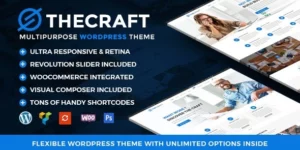 TheCraft | Responsive Multipurpose WordPress Theme 1.22破解版主题