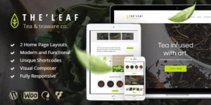 TheLeaf Tea Production Company Online Coffee Shop WordPress Theme 1.7.1破解版主题