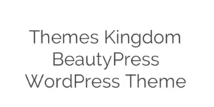 Themes Kingdom BeautyPress WordPress Theme 1.9.1破解版主题