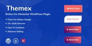 Themex Button For Elementor WordPress Plugin 1.0.1破解版插件