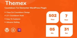 Themex Countdown For Elementor WordPress Plugin 1.0.0破解版插件