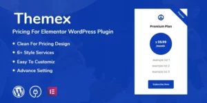 Themex Pricing For Elementor WordPress Plugin 1.0.1破解版插件