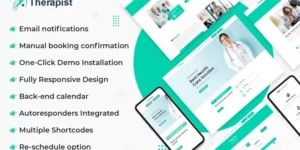 Therapist Doctor Appointment Booking WordPress Theme 1.0.0破解版主题