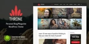 Throne Personal Blog WordPress Theme 2.1破解版主题
