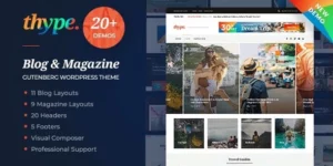 Thype | Personal Blog Travel WordPress Theme 1.1.1破解版主题