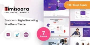 Timisoara Digital Marketing WordPress Theme + RTL 4.0.0破解版主题
