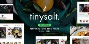 TinySalt Personal Food Blog WordPress Theme 3.5.0破解版主题