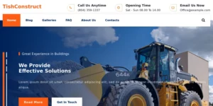 TishConstruct Construction Company WordPress Theme 1.0.1破解版主题
