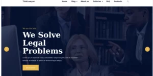 TishLawyer Lawyer and Advocate WordPress Theme 1.0.0破解版主题